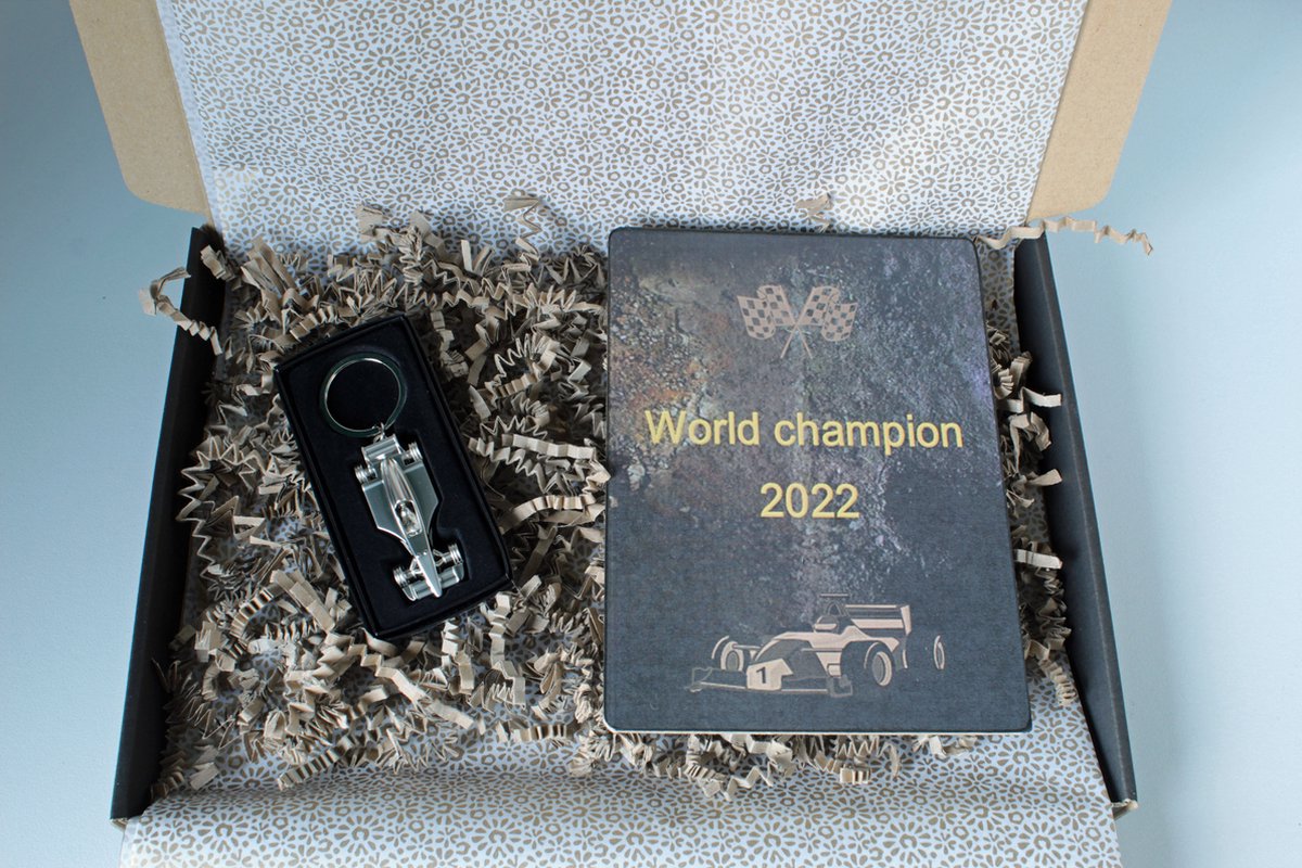 Brievenbus cadeau World Champion 2022 - cadeau Formule 1 - cadeau Kerst - max verstappen