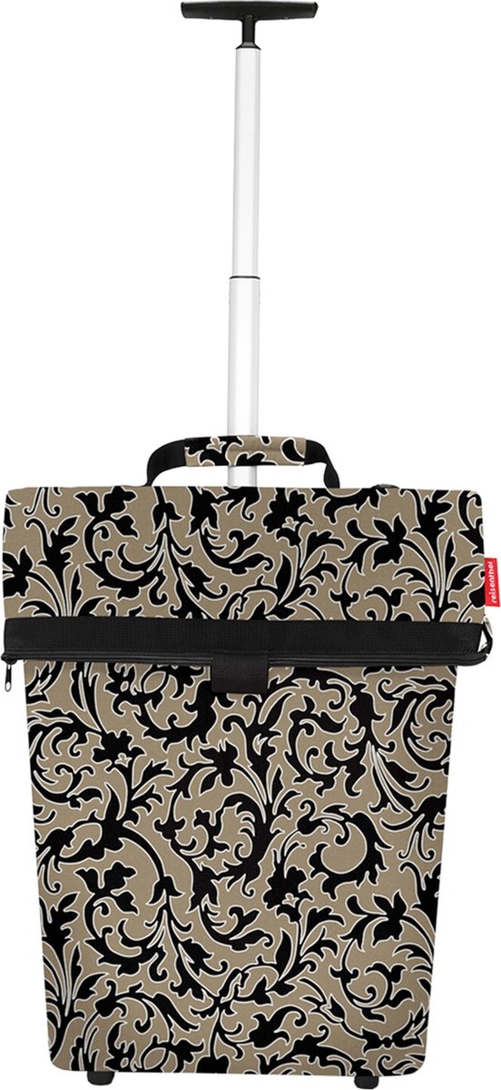 Bol.com Reisenthel Trolley M Boodschappentrolley - 43L - Baroque Marble Zwart aanbieding