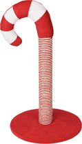 Katten Krabpaal - Candy cane - kerst - Kattenkrabpaal - Kerst krabpaal - 54 cm