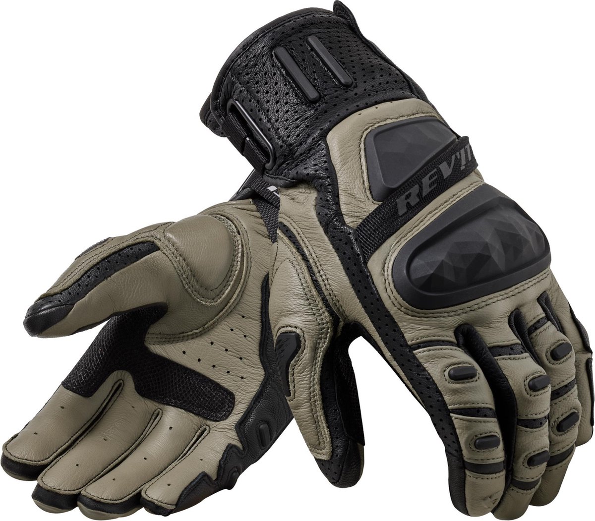 REV'IT! Cayenne 2 Zwart Zand - Maat S - Handschoen