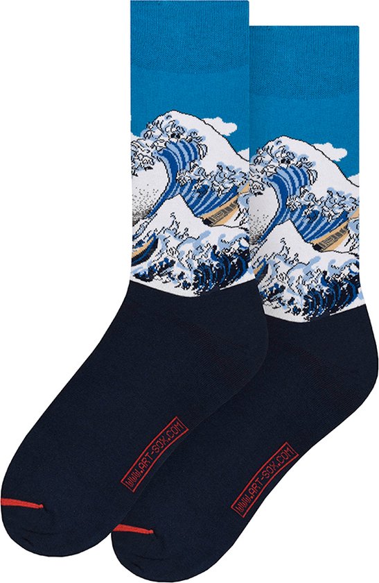 MuseARTa unisex sokken great wave blauw