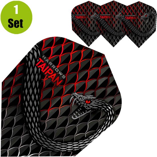 Harrows Taipan Dartflights - Rood van Harrows — afbeelding 2