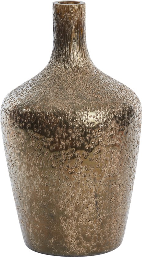 Light&living Vaas 16x29 cm MOLUSI glas crème-goud