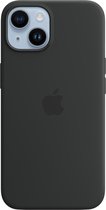 Apple Silicone Backcover MagSafe geschikt voor iPhone 14 - Middernacht