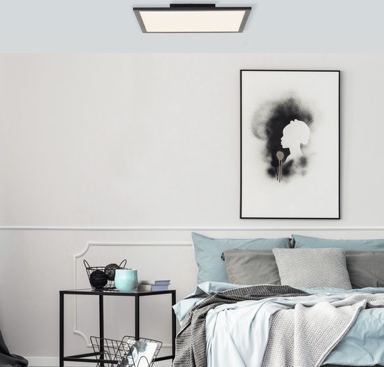 Brilliant - Dimbare LED Plafondlamp BAARLO LED/36W/230V Diameter 50 Cm Zwart Ab Brilliant - Dimbare LED Plafondlamp BAARLO LED/36W/230V Diameter 50 Cm Zwart Ab