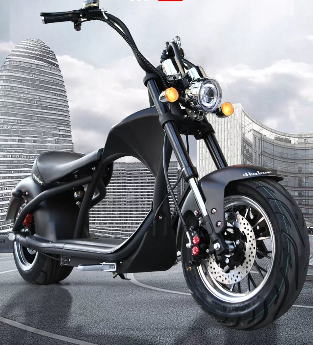 E-Chopper Hoodax M1 60v 30ah accu actieradius 80km | bol.com