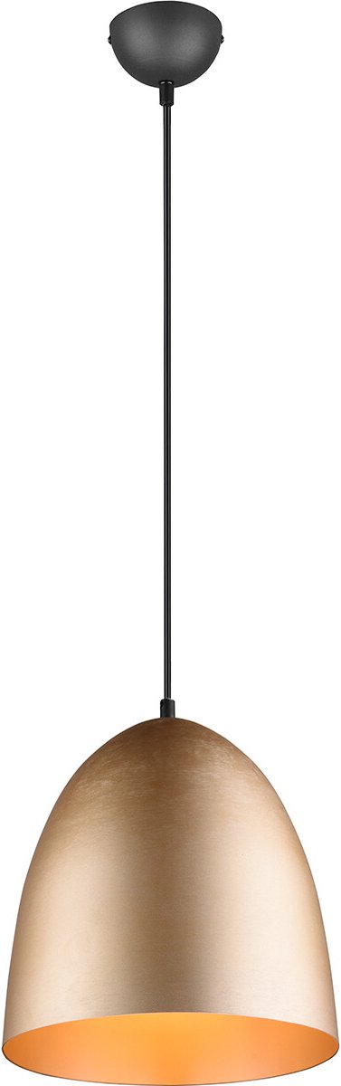 Reality - LED Hanglamp - Hangverlichting - E27 Fitting - 1-lichts - Rond - Goud - Aluminium