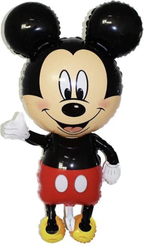 XXL Mickey Mouse Ballon - Disney Mickey & Minnie Mouse Folieballon - 110 cm - Grote MickeyMouse Heliumballon - Verjaardag Versiering / Feestversiering - Kinderverjaardag - Themafeest Mickey & Minnie Mouse - XXL Ballon - Hoge Kwaliteit - Verjaardag