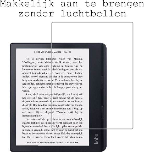 Screenprotector Folie Geschikt voor Kobo Sage Screenprotector Bescherm Folie - Screenprotector Folie Geschikt voor Kobo Sage Screen Protector Screen Cover van Kwblue — afbeelding 5