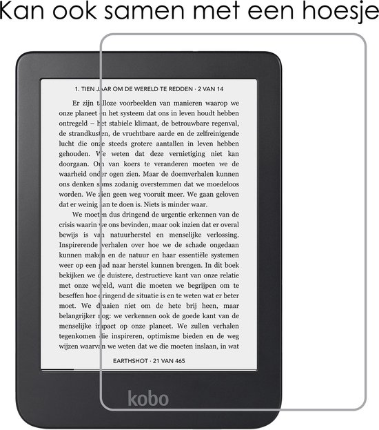 Screenprotector Geschikt voor Kobo Clara 2E Screenprotector Bescherm Glas Tempered Glass Screen Protector - 2 PACK van Gosento — afbeelding 4