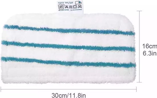 Set van 4 microvezelhoezen voor stoomreiniger - Voor handsproeiers - Van badstof - Klassiek en comfortabel handgereedschap - Van katoenen badstof - Compatibel met de meeste reinigers