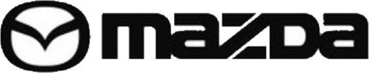 badlaken met Mazda logo - wit - 70 x 140