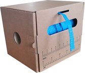 Kortpack - Buisnet 15 mm - 25mm x 200mtr - In Dispenserdoos - Blauw - (015.0852)