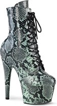 Pleaser - ADORE-1020SPWR Plateau Laarzen, Paaldans schoenen - US 7 - 37 Shoes - Groen/Zwart