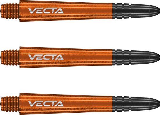 WINMAU - Vecta Dartstengels Oranje, Medium - 1 set per pakket (3 dartvluchten in totaal) van Winmau — afbeelding 3