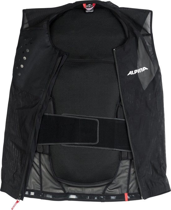 Salomon Flexcell Pro Vest, MTN Sni Snowboard MTN Rugbeschermer voor dames: aanpasbare bescherming, ademend en eenvoudig aan te passen, zwart, L