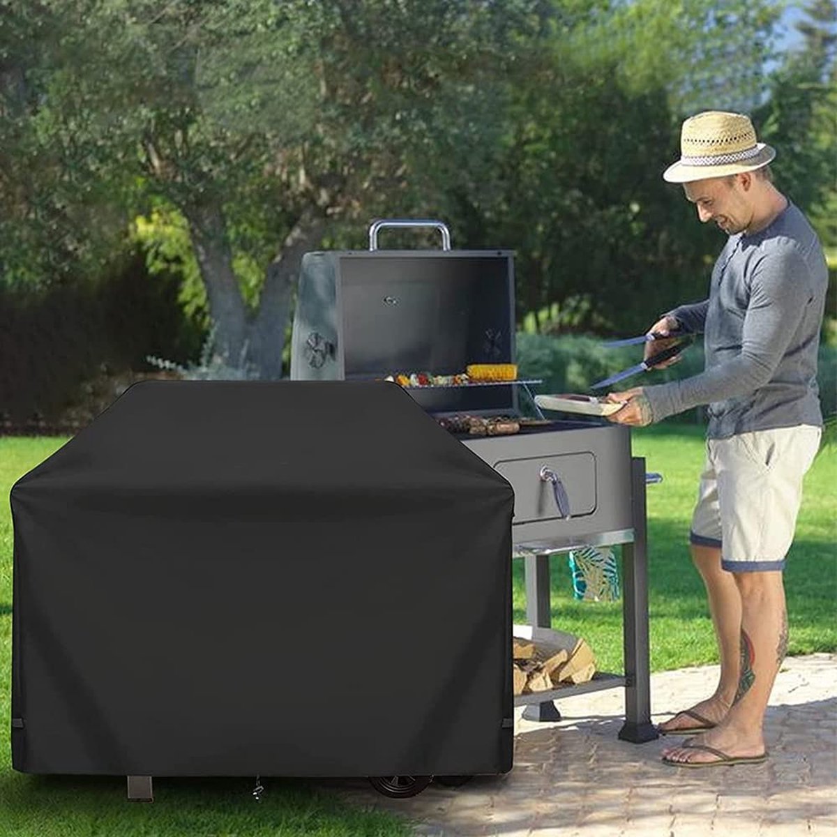 Vansheim XXL Grillafdekking Grillplane voor Keter Unity XL BBQ