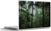 Sticker ordinateur portable - 14 pouces - Forêt tropicale - Tropical - Jungle - Arbres - Plantes