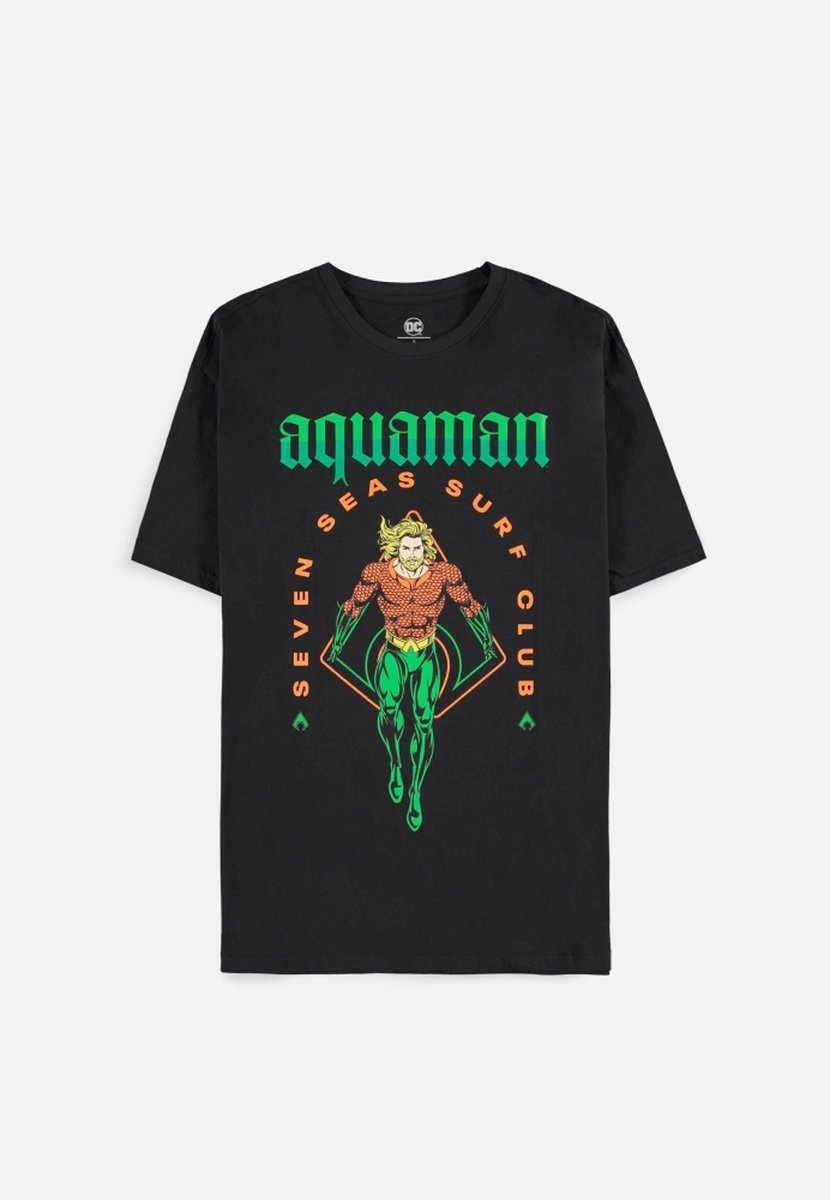 DC Comics Aquaman - Seven Seas Surf Club Heren T-shirt - XL - Zwart