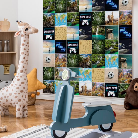 Ulticool Décoration Stickers carrelages - Aventure - Cuisine cm - 15 pièces