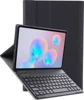 Hoes Geschikt voor Samsung Galaxy Tab S6 Lite Hoes Keyboard Cover Toetsenbord Hoesje - Hoesje Geschikt voor Samsung Tab S6 Lite Toetsenbord Hoes - Zwart