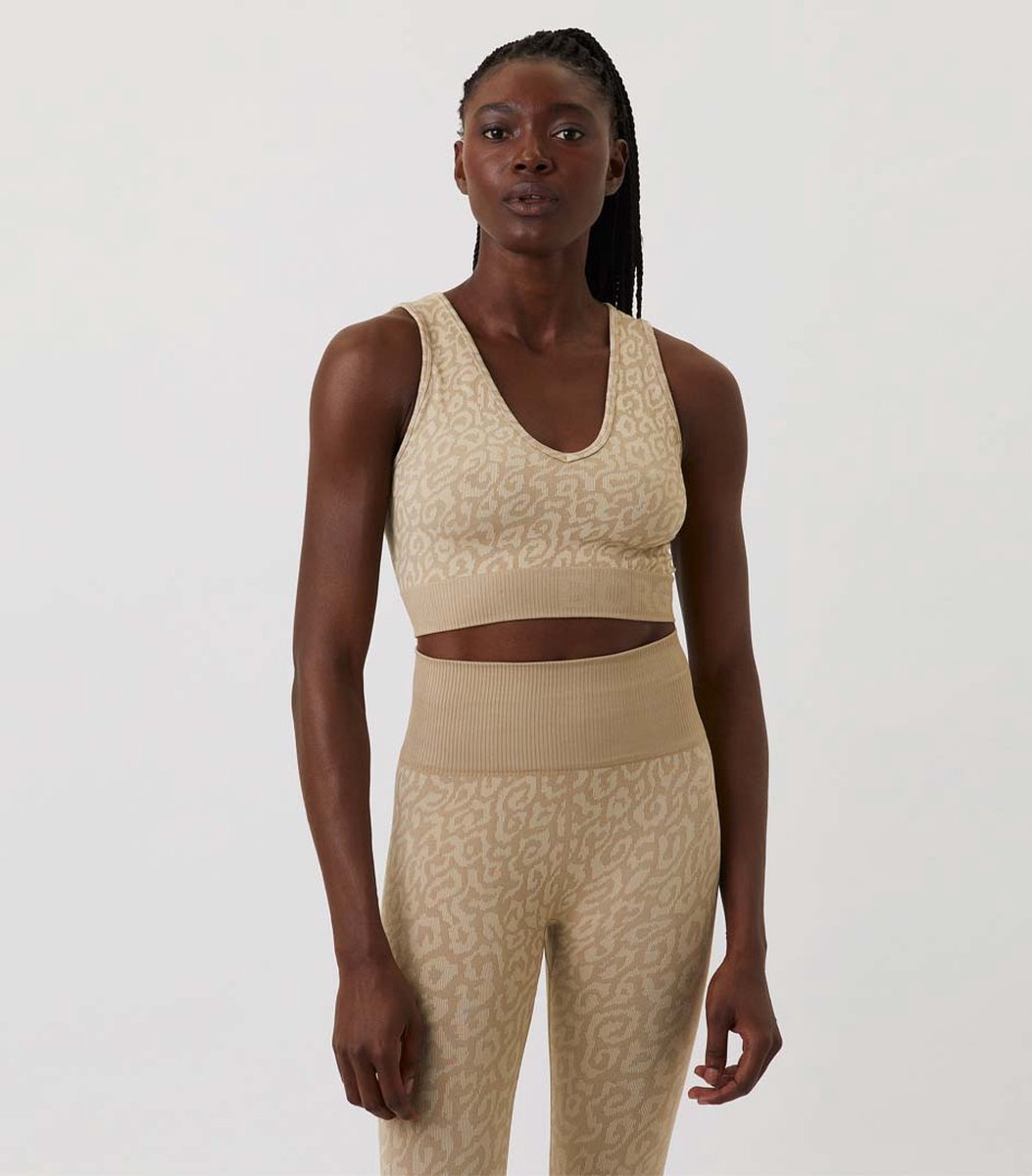 Bol.com Bjorn Borg - Dames - Seamless Sporttop - Beige - S/M aanbieding
