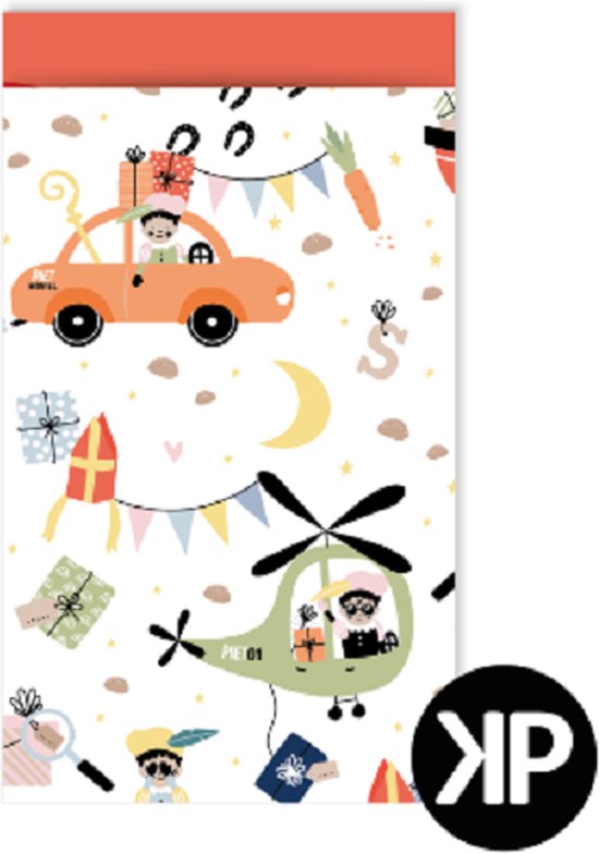 Sacs cadeaux Sinterklaas - 10 pièces - Bel emballage - Remise sur volume