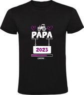 Papa Loading 2023 | Heren T-shirt | vader | dochter | kind | meisje | zwangerschap | in verwachting | baby | Wit