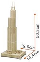 Houten modelbouw - Willis Tower - Miniatuurbouw hout