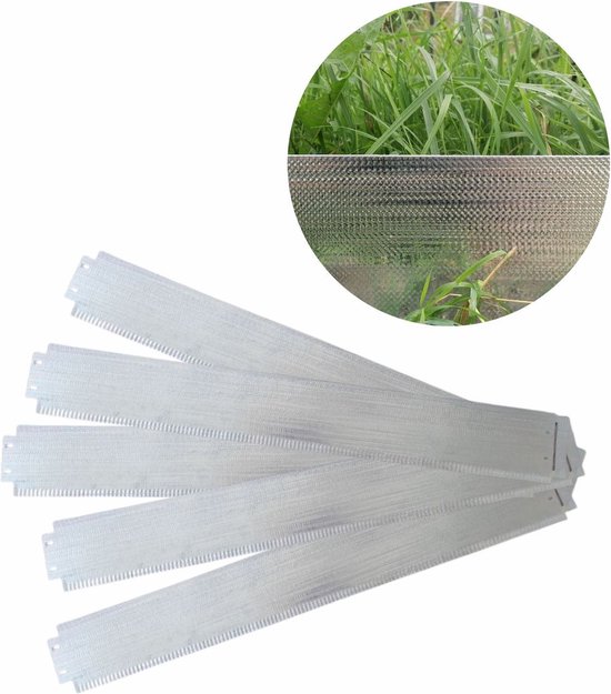 Gazonrand boomring cirkel van metaal doorsnede. 37 cm x 25 cm – set van 1