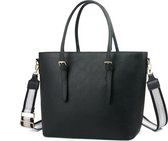 DAVINCI Cosenza Tote Bag | Black | Zwart. Draagtas - schoudertas - handtas - geschikt voor 15" laptop - dames - vrouwen