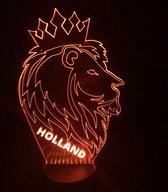 3D LED LAMP - Oranje Leeuw - Holland 2