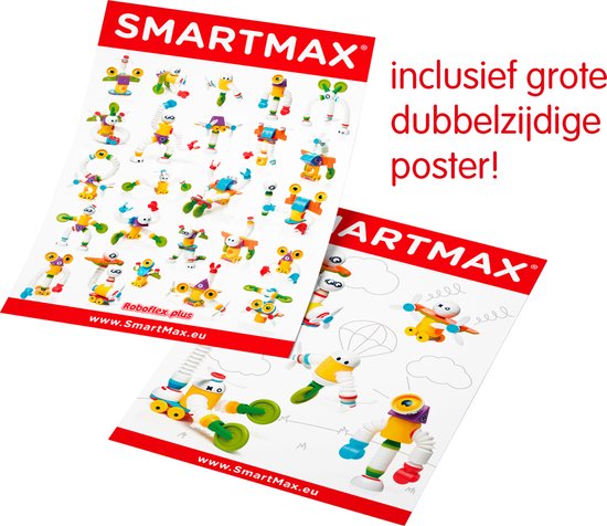 SmartMax Roboflex Plus - Magnetische Robots Bouwen - 20-Delige Bouwset met Flexibele Staven - Educatief Speelgoed voor Kleuters - Vanaf 3 Jaar