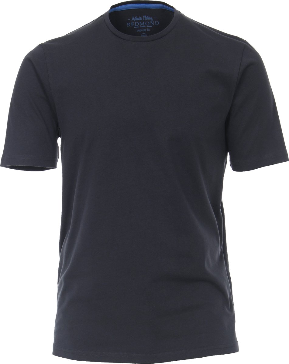 Redmond regular fit T-shirt - korte mouw O-hals - blauw - Maat: 6XL