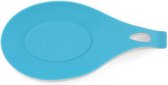 Knaak Lepel mat - Tool Houder - Keuken Accessoires - Hittebestendig - Silicone Pad - Blauw - 1 Stuk