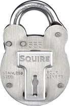 Squire Old English 555 - Hangslot - Slot - Slot met Sleutel - Klassiek - RVS - Zilver