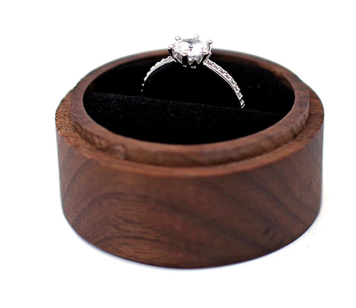 Ringdoosje hout gepersonaliseerd met uw eigen tekst! - aanzoek - bruiloft - verloving - huwelijksaanzoek - liefde - ring