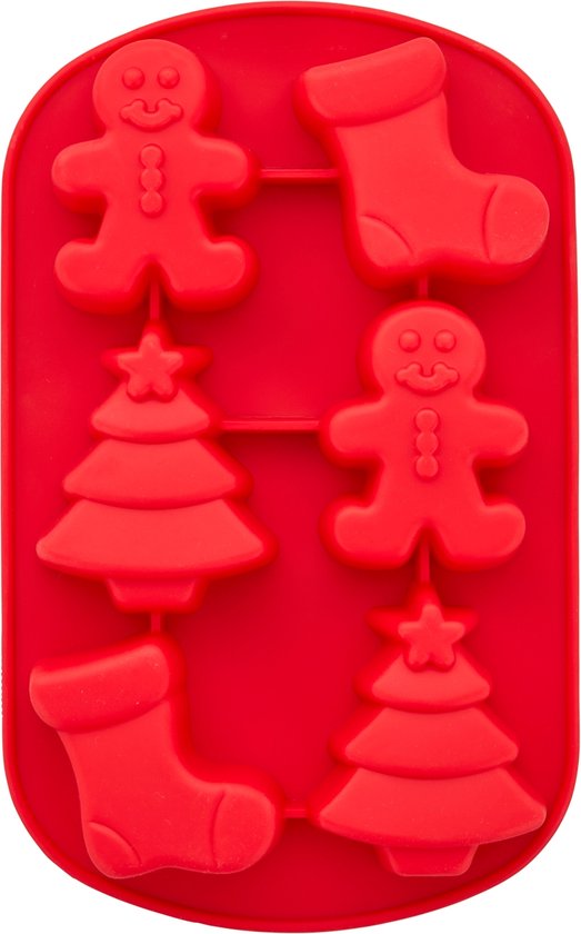 Wilton Siliconen Mal Sok/Gingerbread/Kerstboom