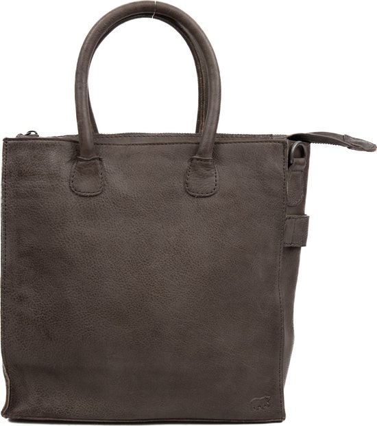 Bear Design Bonnie Sac à main/sac à bandoulière en cuir - Ardoise