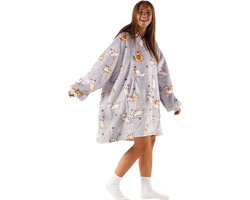 Noony Cat oversized hoodie deken - plaids met mouwen - fleece deken met mouwen - ultrazachte binnenkant - hoodie blanket - snuggle - one size fits all - oodie