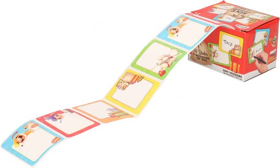 Sinterklaas stickers op rol - Cadeau etiketten met Sint thema - 50 stuks