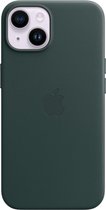 Origineel Apple iPhone 14 Plus Hoesje MagSafe Leather Case Groen