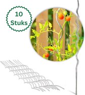 Anti-Roest 10 Stuks Gegalvaniseerd Staal - 150cm Tomatenspiraal – Tomatenspiralen