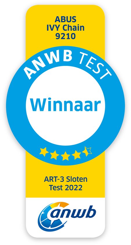 Antivol Abus Ivy Steel-O-Chain 9210 - ART3 - 170 cm - Noir