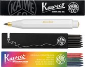 Kaweco - Vulpotlood 3,2 - Classic Sport - Wit - Met doosje vullingen Zwart - Doosje vullingen 3 kleur