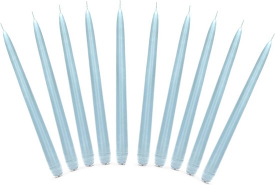 Bougies bleu clair 24 cm