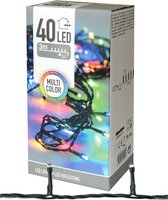 Kerstverlichting lichtsnoer - 40 gekleurde - LEDs - 300 cm - multcolor