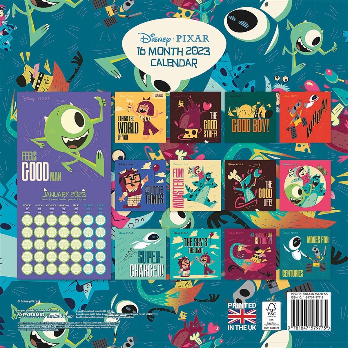 Calendrier Disney Pixar 2023