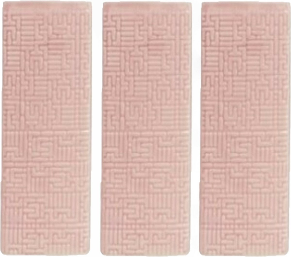 Luchtbevochtigers - 6 stuks - roze - aardewerk - 7,5 x 17,5 cm