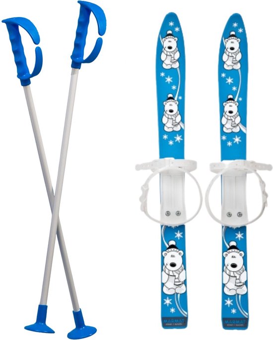 Skis enfant plastique 70 cm - Mini Ski Set enfant - Ski enfant 3-6 ans  Blauw